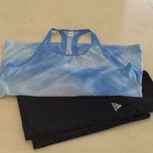 Adidas work outfit blue n black